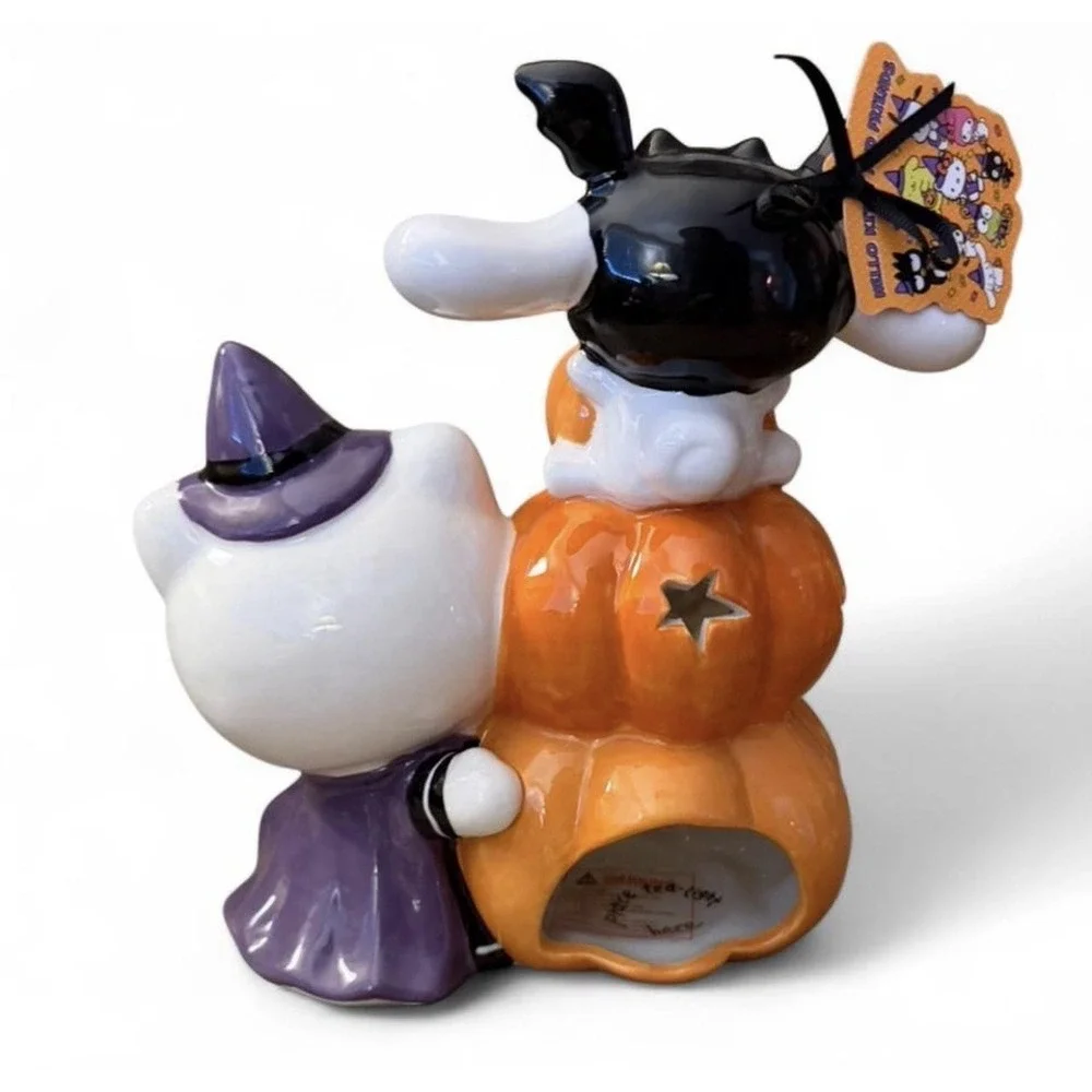 Sanrio Hello Kitty & Cinnamoroll Pumpkins Tea Light Holder 7.5
